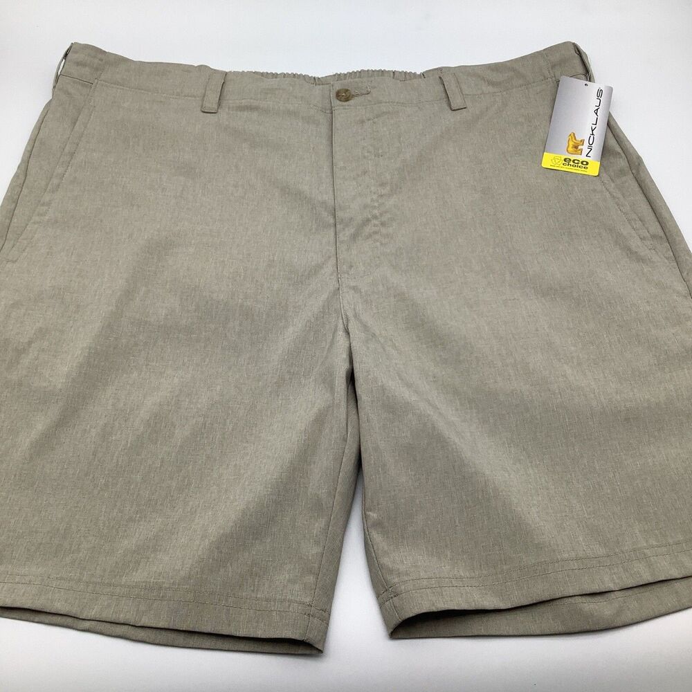 Niclaus‎ Mens Eco Choice Golf Shorts Tan Size 40 NWT